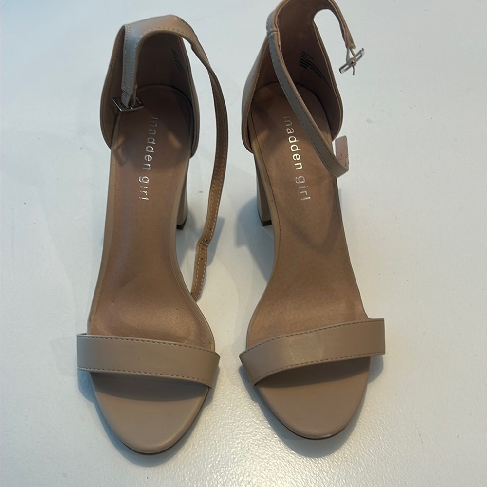 Madden Girl Beige Heeled Sandals